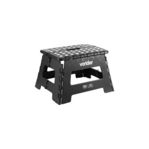 Banqueta Plast. Dobravel 220mm Preta Vonder