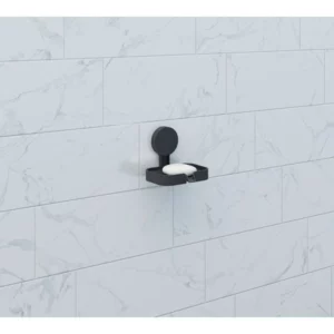 Saboneteira C/adesivo Preto Fosco Astra - Imagem 3