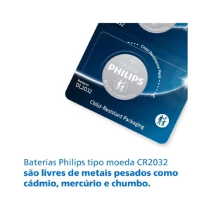 Bateria Moeda Philips Cr2032 Unitário - Imagem 5