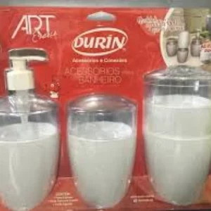 Kit Acess Banheiro Essence Cores Durin