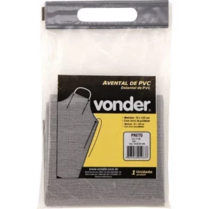 Avental Vonder Pvc Forrado 1,20x0,70cm Preto   7008512070