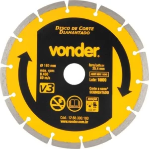 Disco Vonder Diamantado 180mm V3 Segmentado    1268300180