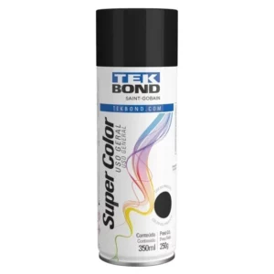Tinta Spray  Uso Geral Preto Brilhante 350ml/250g Tek Bond