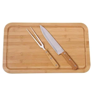 Conjunto Churrasco Mor 3pc Tabua Retang/garfo/faca 30x50 (p.e) - Imagem 5