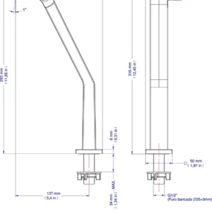 Torn Lav Docol Mesa   Stillo 45° B.alta   Cr