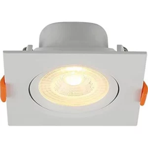 Embutido  Led Abs Blumenau Quadrado  8w 3000k   Branco
