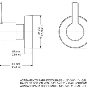 Acab Reg Docol Gali  1/2 a 1'' Cr 00800006