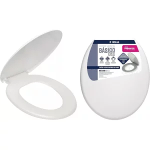 Assento Sanitario Soprado Atlas Plastico Branco At1060-2 - Imagem 3