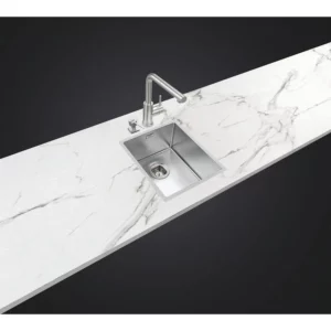 Cuba Inox Tram. Design Colect. Quadrum 34x40x20,5 Scotch Brite - Imagem 3