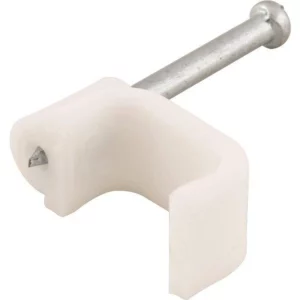 Grampo P/ Fio 6mm Branco C/20pç Vonder 2898020006