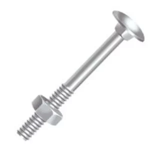 Parafuso Ciser Zinc.br Frances C/ Porca Sext.100 (a)1/4x2  10016401