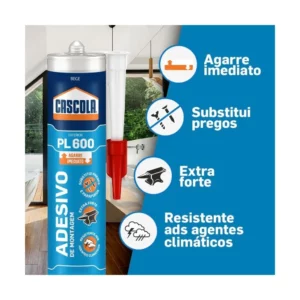 Cola Cascola  Monte e Fixa Exterior Pl600 375g - Imagem 5