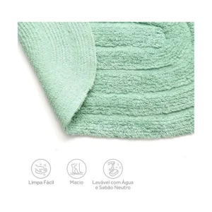 Tapete Allegro Verde Menta Oval 40cm X 60cm - Imagem 4