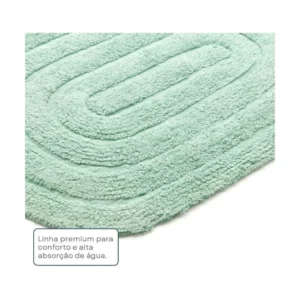 Tapete Allegro Verde Menta Oval 40cm X 60cm - Imagem 5