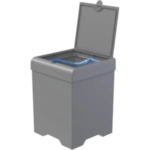 Lixeira Smile 5,4 Litros Cinza