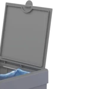 Lixeira Smile 5,4 Litros Cinza - Imagem 3