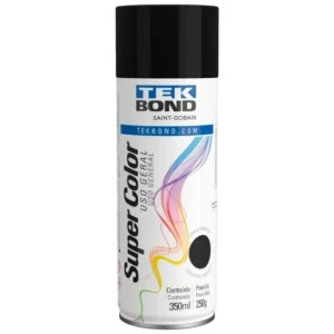 Tinta Spray  Uso Geral Preto Fosco 350ml/250g Tek Bond