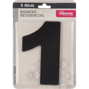 Numero 1  P/ Casa Adesivo Atlas  Acm/pr