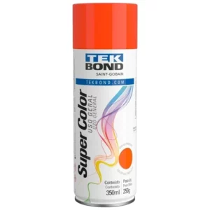 Tinta Spray Uso Geral Laranja 350ml/250g Tek Bond