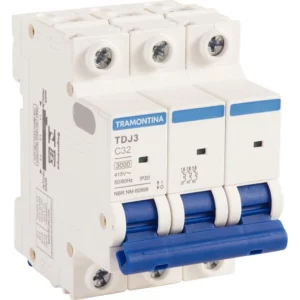 Disjuntor Tramontina Din 3x32a Curva C Tdj3 58013/008 - 58013/108