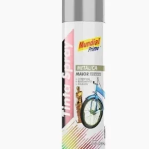 Spray 400ml Metalica Prata Mundial