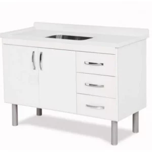 Balcao de Pia Toquio 1,16m Branco 539202