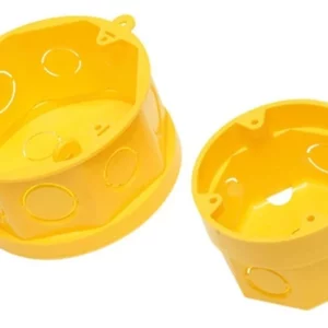 Caixa 4x4 Fm Octo Pvc Amarela Amanco 11555