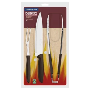 Kit Churrasco 3pc Inox Plenus Pr Tramontina 23498/449