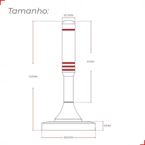 Antena Avant Tv Rangue Uhf C/ 2.5m - Imagem 4