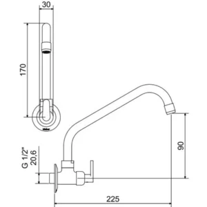Torneira Meber Coz 1165 C18 26580.3
