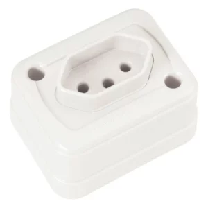 Tomada de Sobrepor 2p+t 10 a 250 V Branco - Tramontina