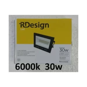 Refletor Led 30w 6500k Rdesign