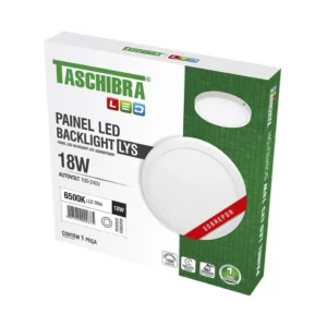 Painel Led 18w Lys Redondo Sobrepor Branco 6500k- Taschibra - Imagem 4