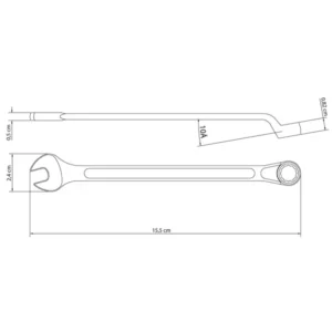 Chave Combinada 10mm Cromada - Tramontina - Imagem 4
