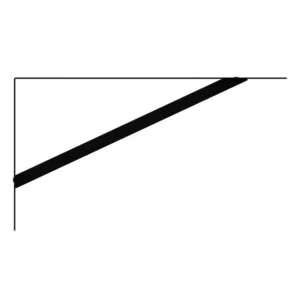 Cantoneira Dtools Mao Francesa Refor 17cm Preto