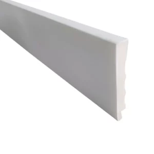 Rodape 07cm Poliestireno Liso Branco Barra 2,40