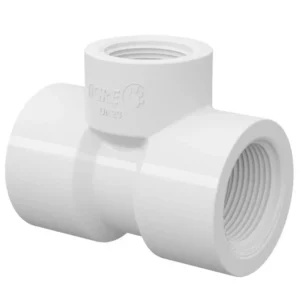 Te C/rosca Branco Reducao 3/4x1/2