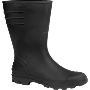 Bota Pvc Preta Cano Médio com Forro 40 - Vonder