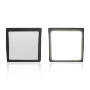 Painel Led 24w Lux Quadrado Sobrepor Preto 3000k - Imagem 4