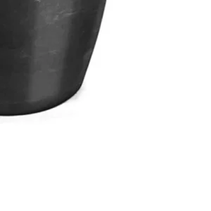 Cachepo Elegance Redondo 03,5 Preto Onix - Imagem 5