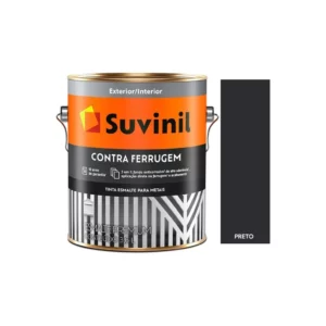 Suvinil Esmalte Bri Contra Ferrugem Preto 3,6lt