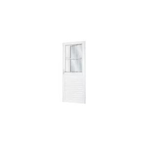 Porta Aluminio 80cm C/ 2 Vidros e Grade Direita Mgm
