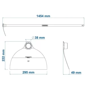 Enxada Larga 2,5 com Cabo de Madeira 145cm - Imagem 3