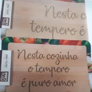 Passadeira Digital Print Emborr 40 X 120cm Veggie Hiper Tex