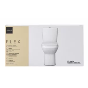 Bacia Kit Flex Branco Deca - Imagem 8