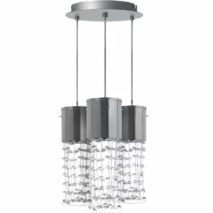 Pendente Cristal Fall Cromado 3xgu10 G Light