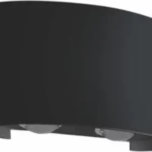Arandela Lia Preta Led Sobrepor 4w 3000k G Light