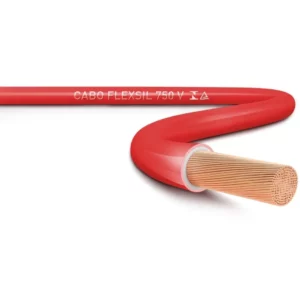 Rolo 50m Cabo Flexivel 750v  1,5mm - Vermelho - Imagem 2