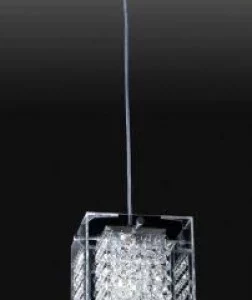 Pendente Ilumini Transparente C/ Pedras e Pirulitos Cristal Mb 4370/1