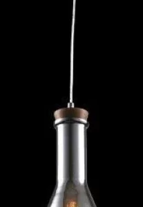 Pendente Vidro If665/1a Cone Metalizado Ambar Infinity